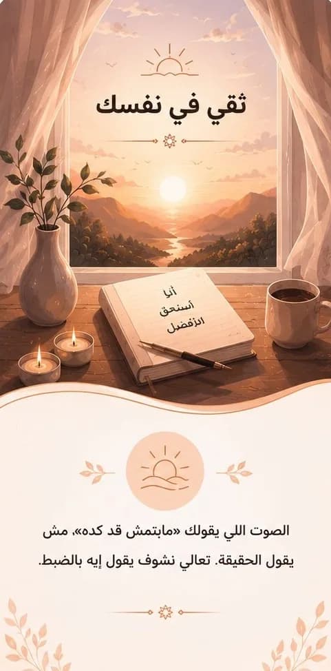 غلاف كتاب ثقي في نفسك